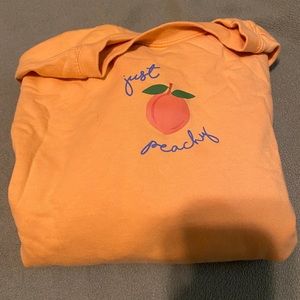 Orange pullover sweater